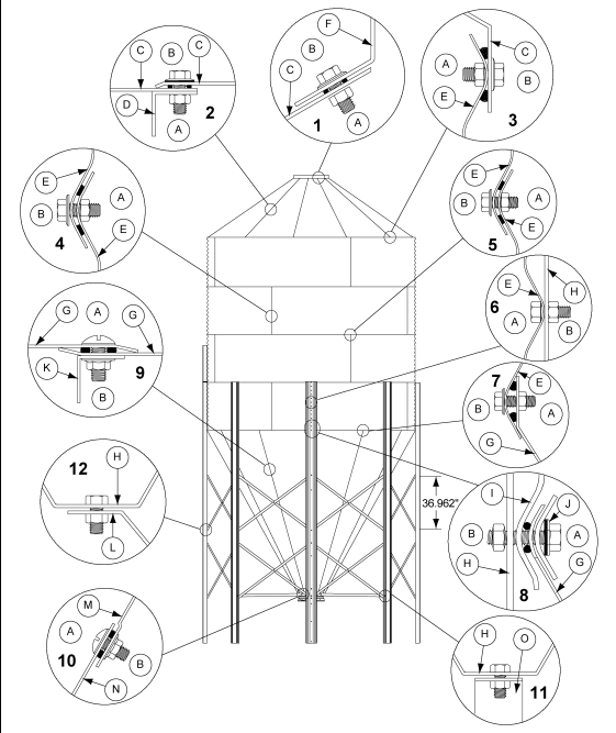 RL-FRM 15'-60~5RNG PRT AND HRDWR
