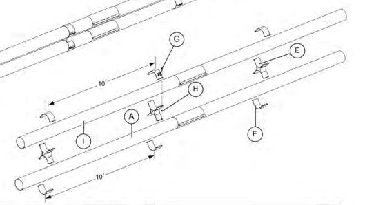 10" VERSALOOP TUBE SUPPORT KIT
