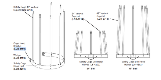 SAFETY CAGE HOOP BRACKET