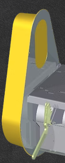 HAVEN Yellow poly shield for 8" and 10" powerheads
