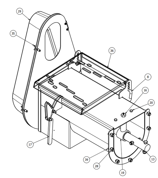 HAVEN Hinge pin for 10" motor mount