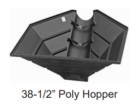HAVEN 38 1/2" Little Giant Poly Grain Hopper