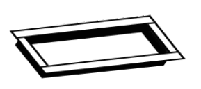 HAVEN 14” X 27” x 2” center hopper flange for U-Trough Powersweep