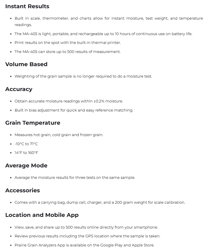 Portable MA-405 Moisture Tester