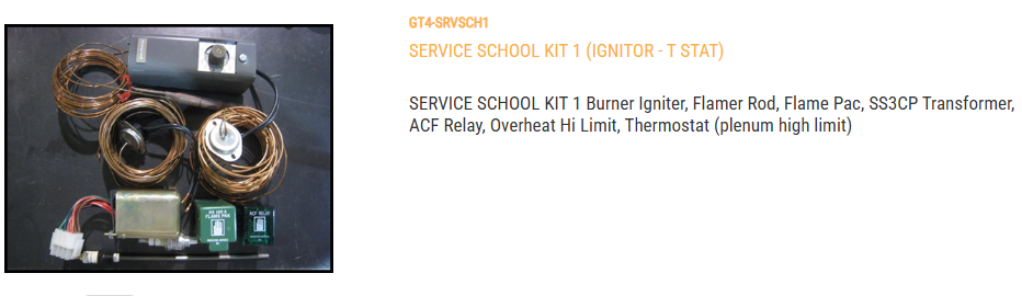 SERVICE SCHOOL KIT 1 (IGNITOR - T STAT)