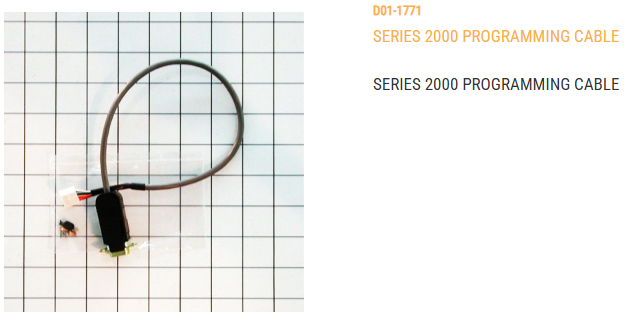 SERIES 2000 PROGRAMMING CABLE