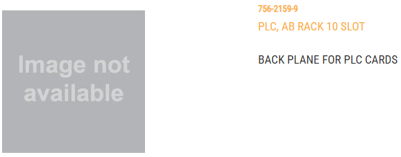 PLC, AB RACK 10 SLOT            ALLEN BRADLEY/1746-A10