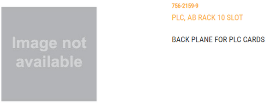 PLC, AB RACK 10 SLOT            ALLEN BRADLEY/1746-A10