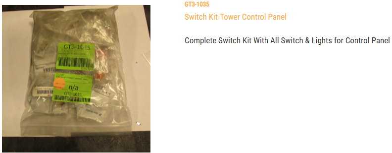 SWITCH, KIT-TOWER CONTROL PANEL