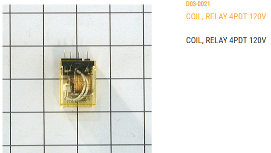 COIL, RELAY 4PDT 120V             REPLACES:  044-1045-2  AND  44-043  AND  E260-1032