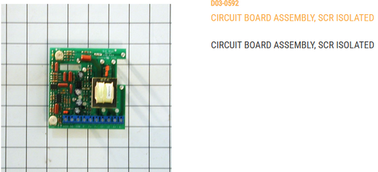 CIRCUIT BOARD ASSEMBLY, SCR ISOLATED TERMINAL BOARD    MUST BE USED ON NETWORK DRYERS