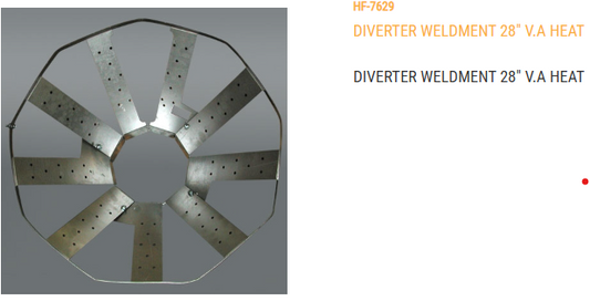 DIVERTER WELDMENT 28" V.A HEAT