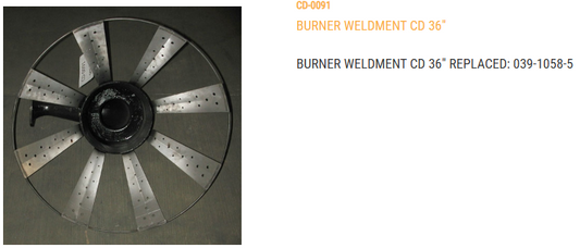 BURNER WELDMENT, 36IN - PD PLUS TD