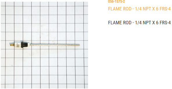 ROD, FLAME - 1/4 NPT X 6  FRS-4