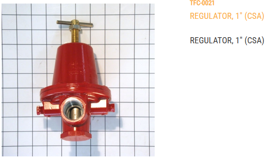 REGULATOR, LP, 1.0" NPT, 30PSI