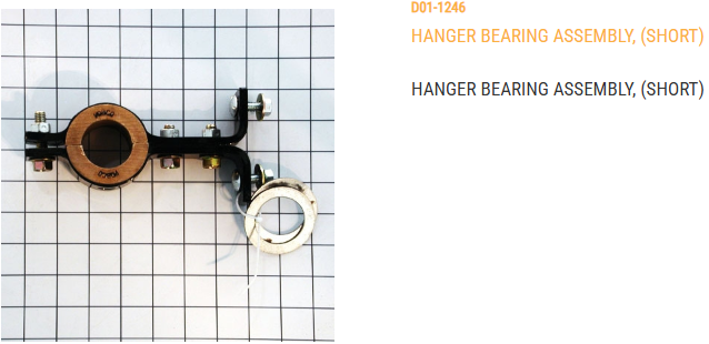 HANGER BEARING ASSY, (SHORT)   TO BE USED ON BOTTOM AUGERS AND STANDARD TOPS