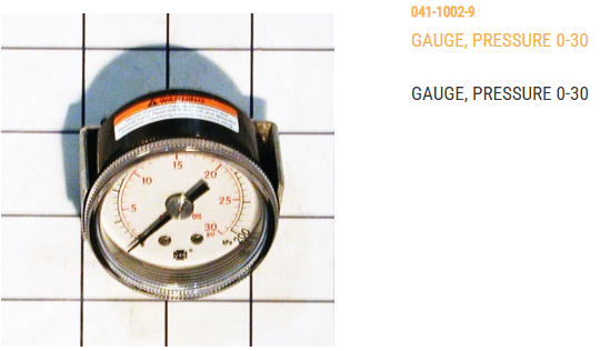GAUGE, PRESSURE 0-30