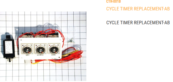 CYCLE TIMER REPLACEMENT-AB       REPLACES:  CTR-001A   AND  044-1030-4
