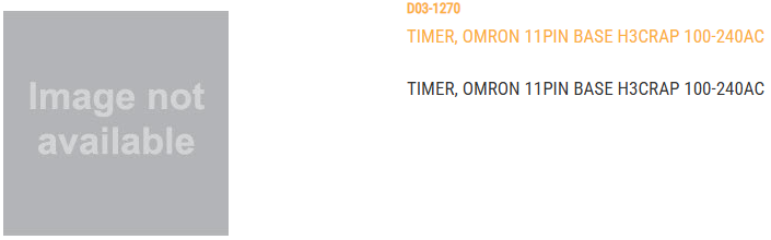 TIMER, OMRON 11PIN BASE H3CRAP 100-240AC