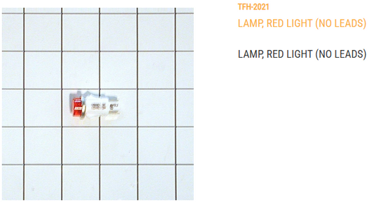 LAMP, RED LIGHT (NO LEADS)