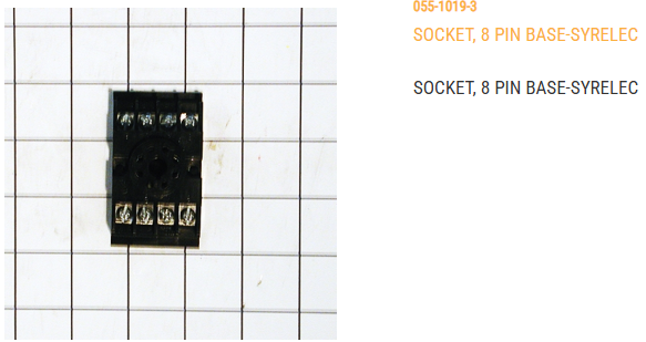 SOCKET, 8 PIN BASE-SYRELEC