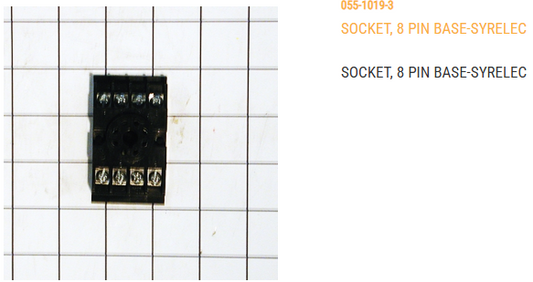SOCKET, 8 PIN BASE-SYRELEC