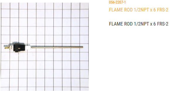 ROD, FLAME - 1/2 NPT X 6  FRS-2