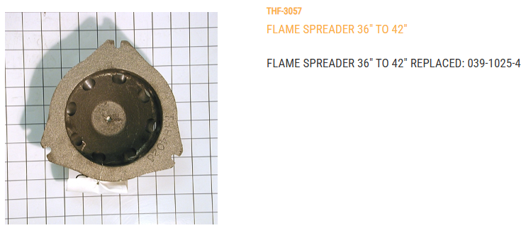 FLAME SPREADER 36-42"
