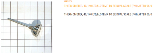 THERMOMETER, 40/140 LTD, AND LOTEMP TO >