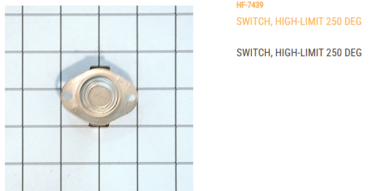 SWITCH, HIGH-LIMIT 250 DEG