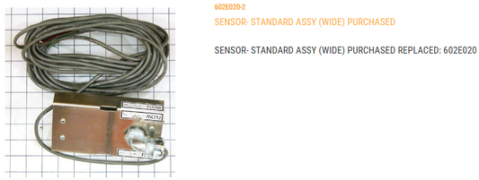 SENSOR, STANDARD ASSY (WIDE) WITH 30' C>
