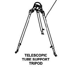 TELESCOPIC TUBE SUPPORT ASY - 5" TRIPOD