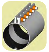 COUPLER, COMPRESSION, 6", 5 BOLT, REPLA>