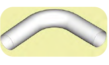 ELBOW, 6" 90 DEG/14GALV 9IN RADIUS (AIR>