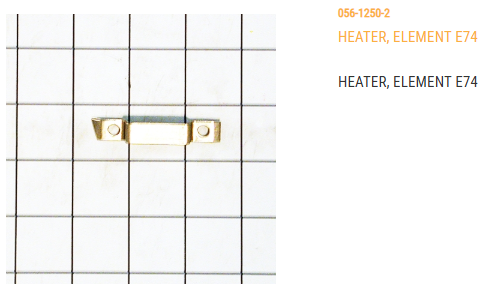 HEATER, ELEMENT E74, 47.0 TO 51.5 AMPS, ITEM WILL BECOME  OBSOLETE ONCE INVENTORY IS GONE