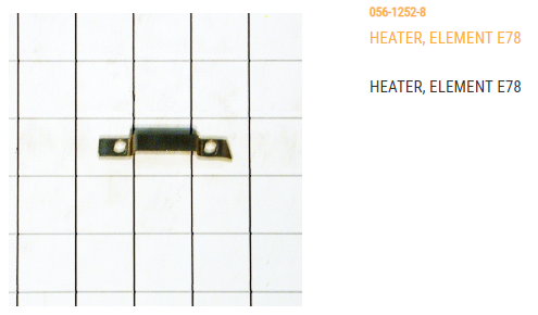 HEATER, ELEMENT E78, 62.9 TO 69.1 AMPS, ITEM WILL BECOME  OBSOLETE ONCE INVENTORY IS GONE