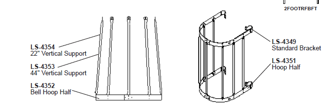 44" BELL SAFETY CAGE PACKAGE