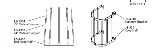 48" BELL SAFETY CAGE PACKAGE