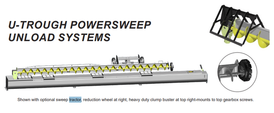 HAVEN 19' U-Trough w/ Powersweep - 8"