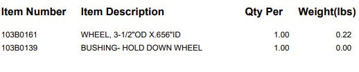 WHEEL- RUBBER, SOLID(TA)