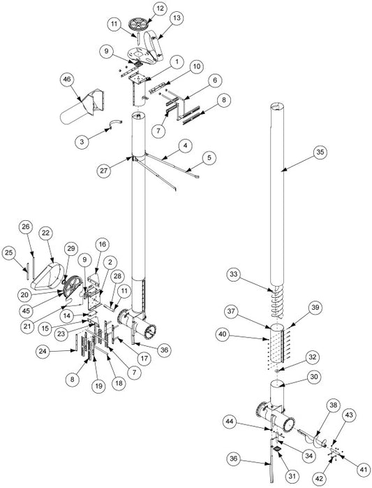 MOTOR MOUNT ROD WLDMNT 10"