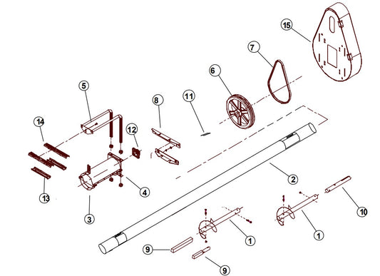 AUGER 10" PWHD HORIZ