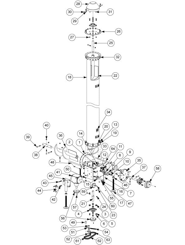 VERTICAL: 10"CHAIN TIGHT MOUNT