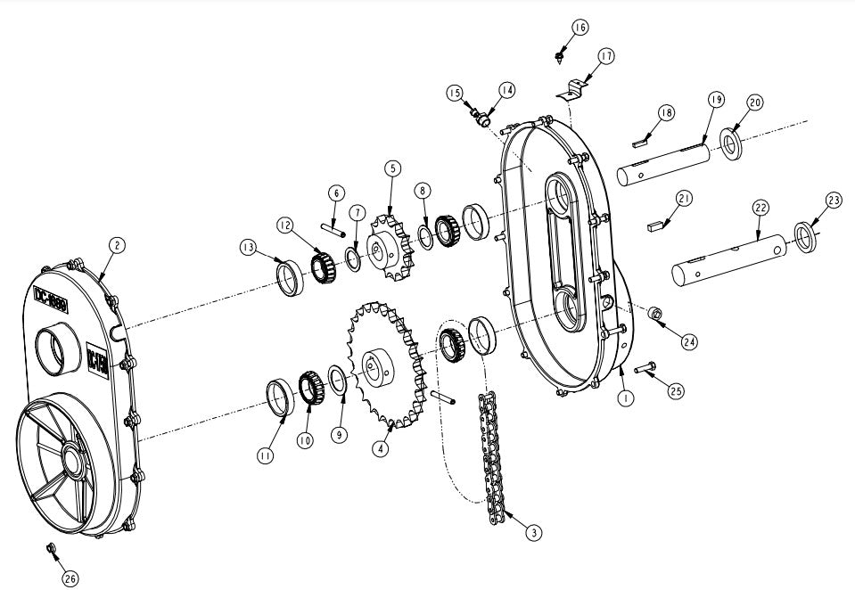 SPROCKET, #80 (13 TOOTH 1.25")  JEFFERS>
