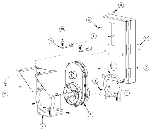 ENCLOSED CHAIN DRIVE 3TO1 10"S JEFFERSO>