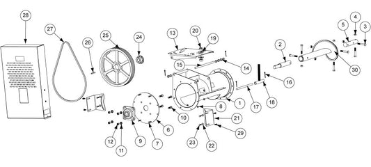 BEARING, LIGHT DUTY 2.00" BORE W/LOCKIN>