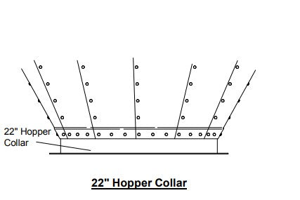 22"-60 DEGREE HOPPER COLLAR