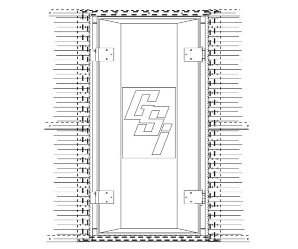 2.66 2RG DOOR 12'-27'BINS RED - CONSULT>