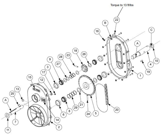 BEARING, CONE ONLY TAPERED MFG # 15123
