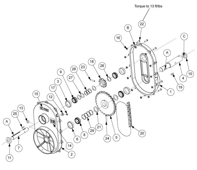 SHAFT, STUB, 1.25" INPUT